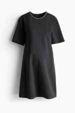 MAMA Embellished Jersey Dress