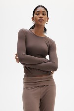 Long-sleeved Microfiber Top